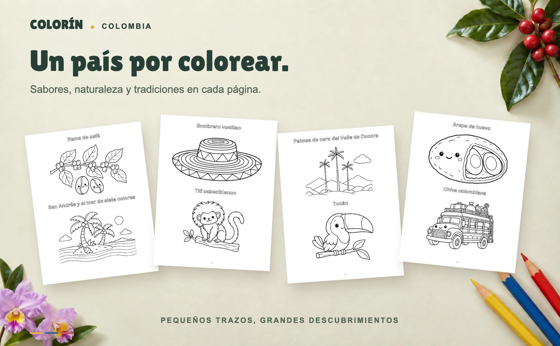 Café, paisajes, fauna y tradiciones de Colombia de Colorín Colombia