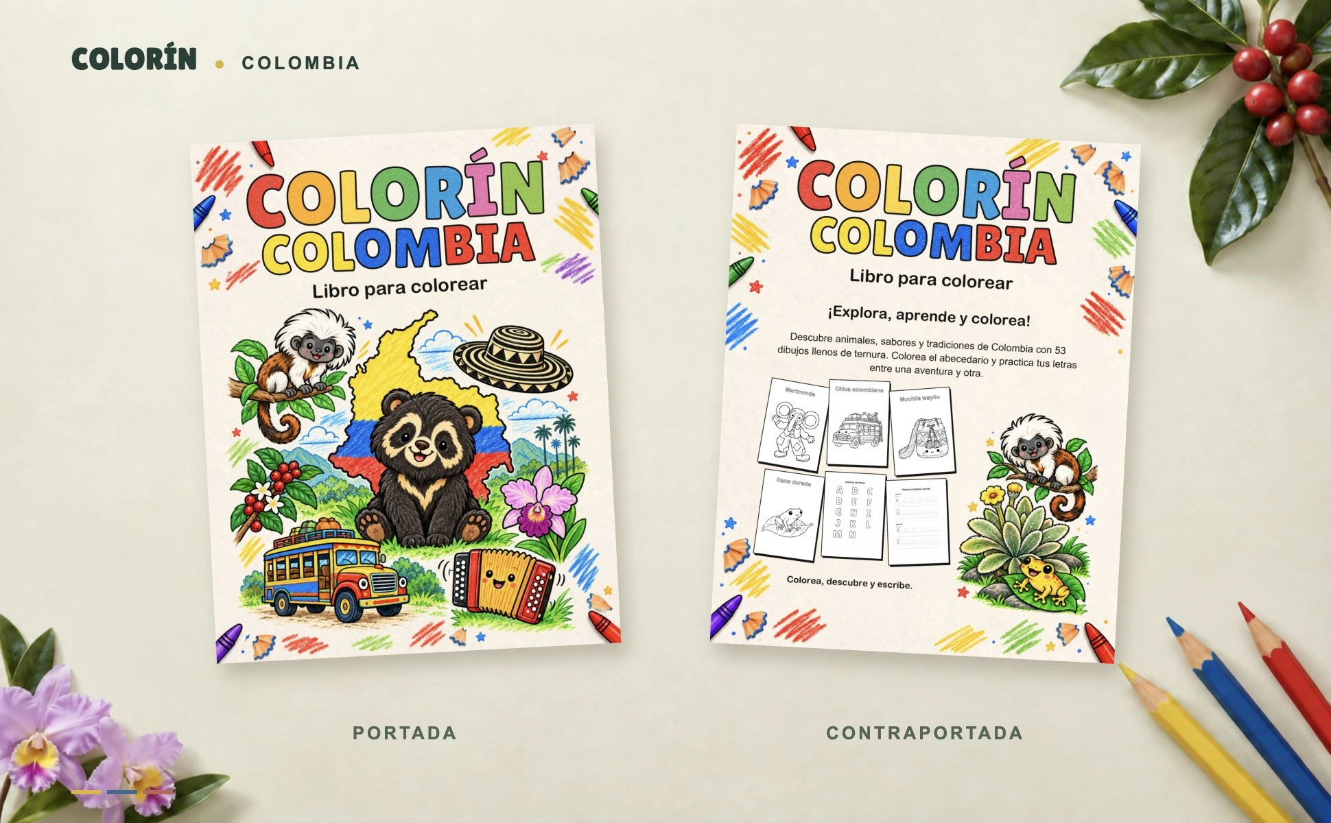 Portada y contraportada de Colorín Colombia